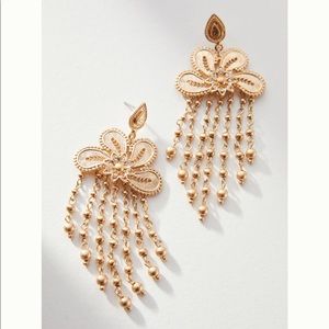 Fall Filigree Chandelier Drop Earrings